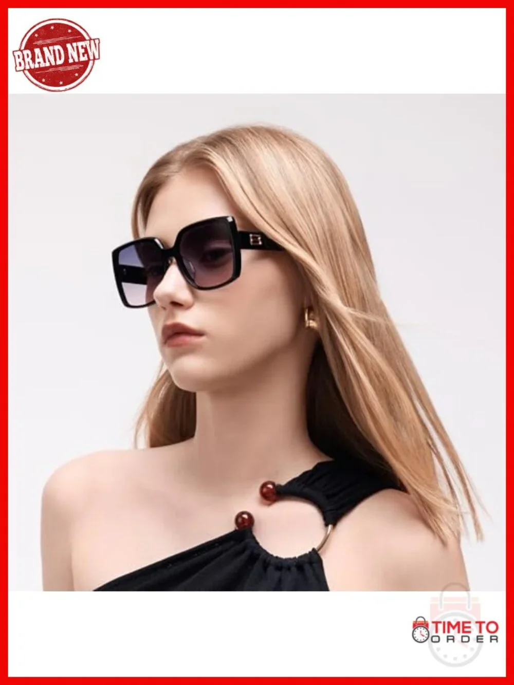 Oversized Polarized UV400 Sunglasses - Durable Acetate Frames & Nylon HD Lenses